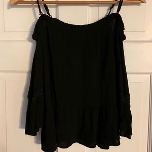 L.A. Hearts Black Off-the-Shoulder Top